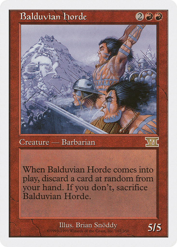 Magic: The Gathering - Balduvian Horde - Classic Sixth Edition