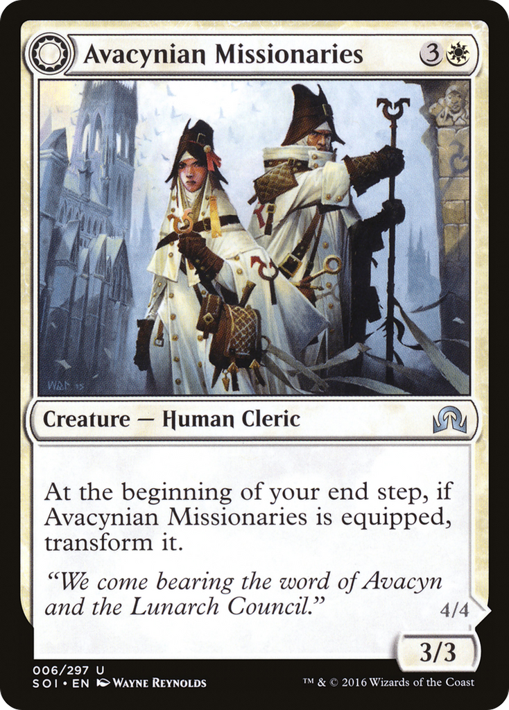 Magic: The Gathering - Avacynian Missionaries // Lunarch Inquisitors - Shadows over Innistrad