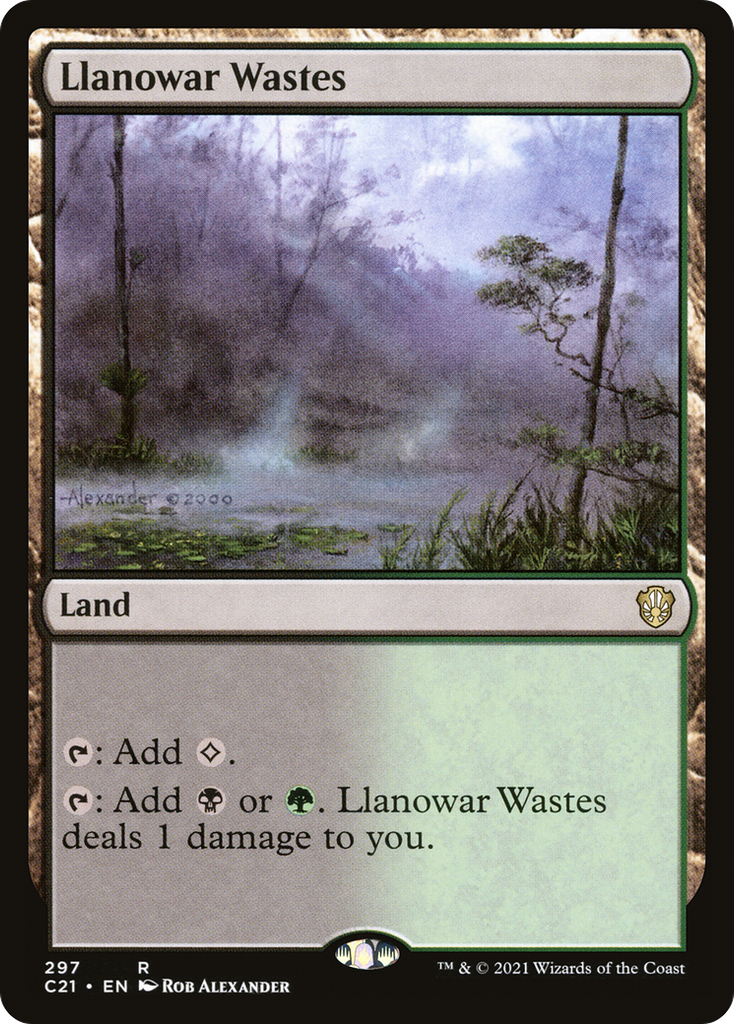 Magic: The Gathering - Llanowar Wastes - Commander 2021