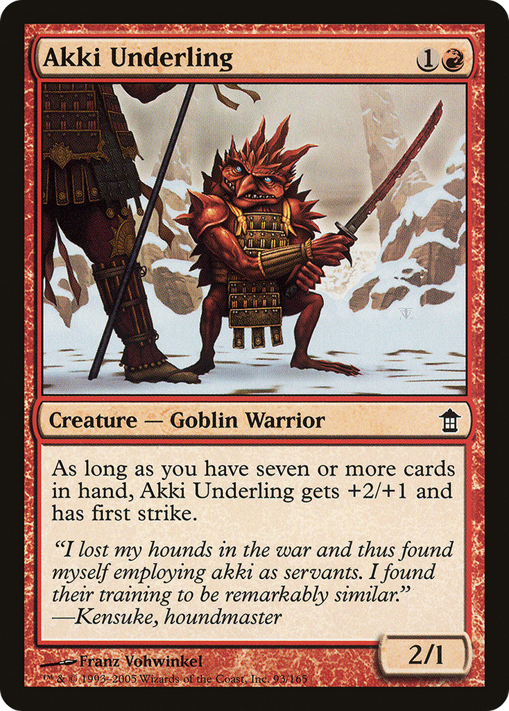 Magic: The Gathering - Akki Underling - Saviors of Kamigawa