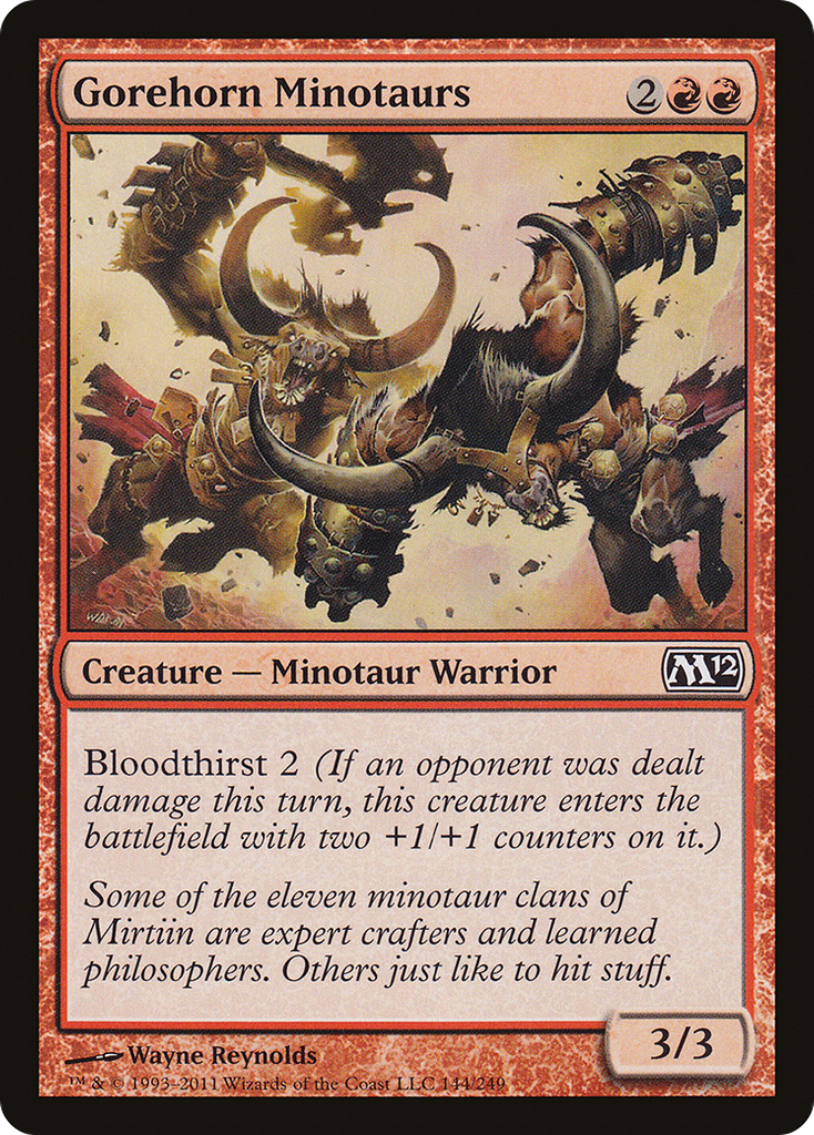 Magic: The Gathering - Gorehorn Minotaurs - Magic 2012