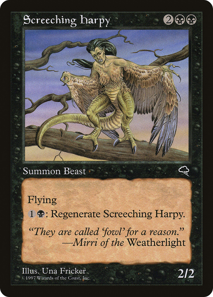 Magic: The Gathering - Screeching Harpy - Tempest