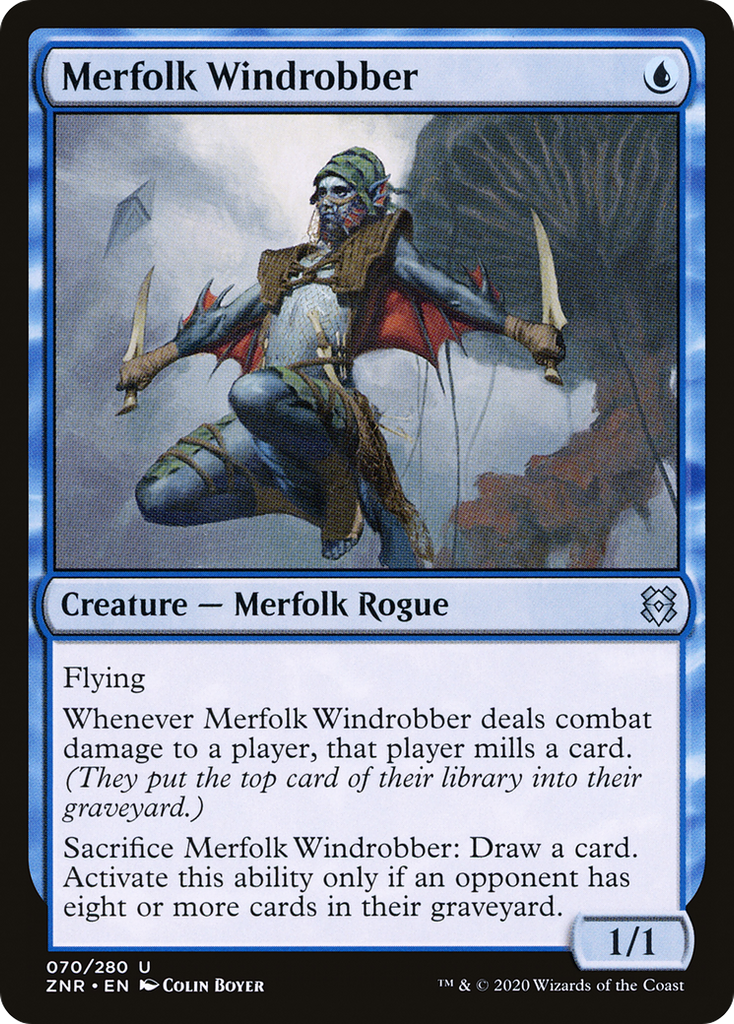 Magic: The Gathering - Merfolk Windrobber Foil - Zendikar Rising