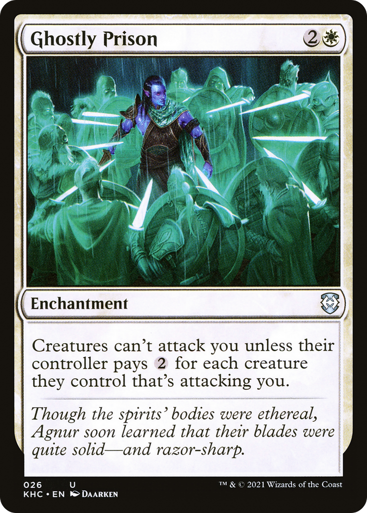 Magic: The Gathering - Ghostly Prison - Kaldheim Commander