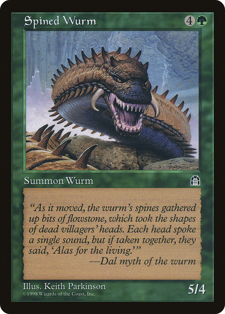 Magic: The Gathering - Spined Wurm - Stronghold