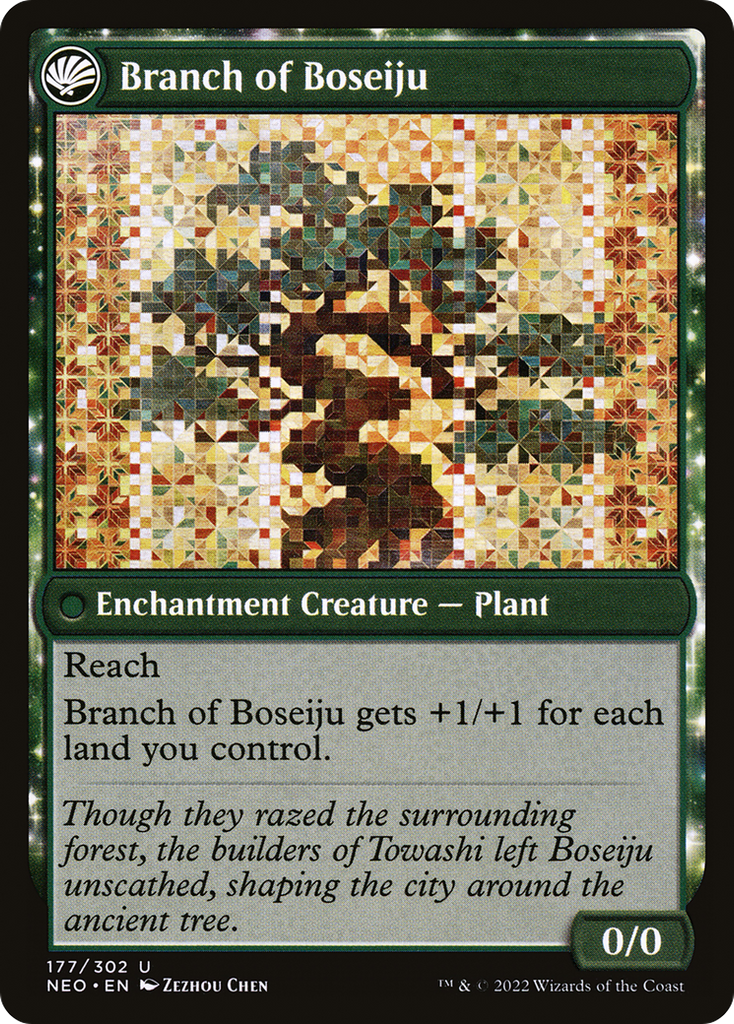 Magic: The Gathering - Boseiju Reaches Skyward // Branch of Boseiju - Kamigawa: Neon Dynasty