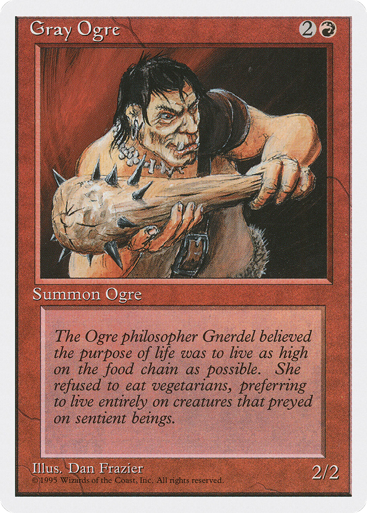 Magic: The Gathering - Gray Ogre - Fourth Edition