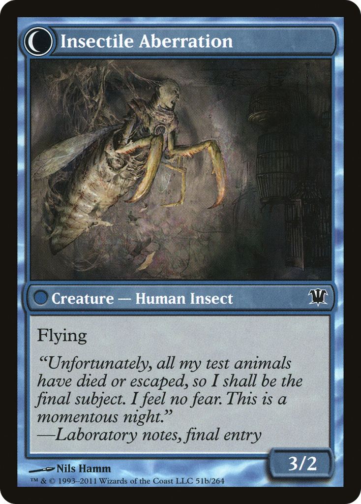 Magic: The Gathering - Delver of Secrets // Insectile Aberration - Innistrad
