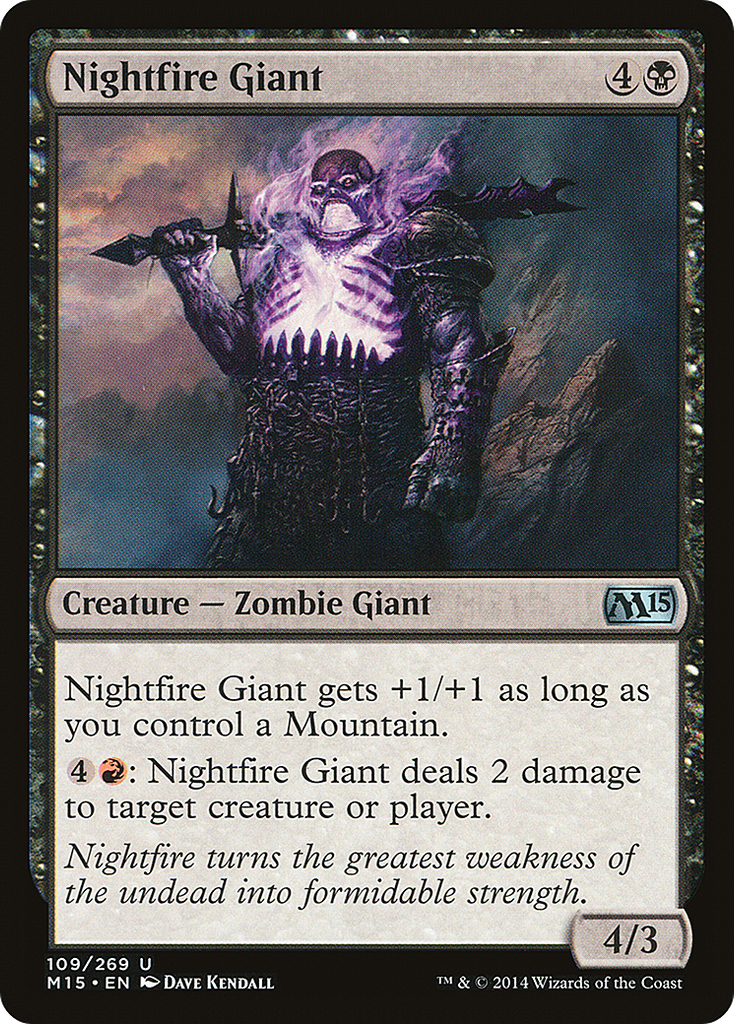 Magic: The Gathering - Nightfire Giant - Magic 2015