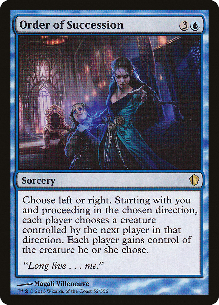 Magic: The Gathering - Order of Succession - Commander 2013