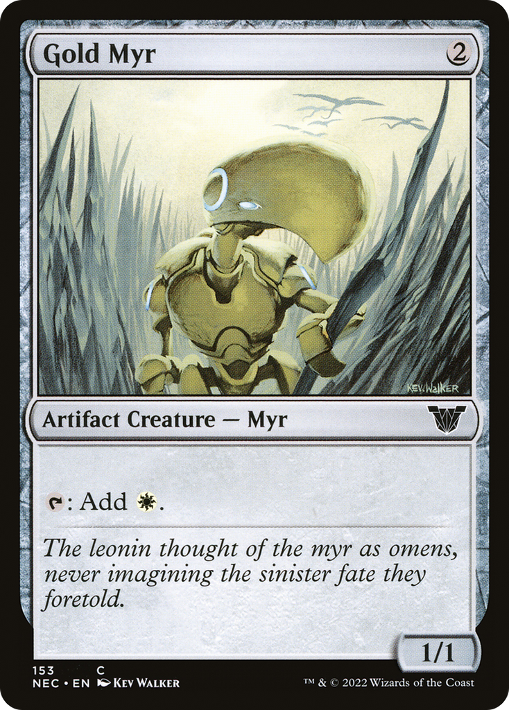 Magic: The Gathering - Gold Myr - Neon Dynasty Commander