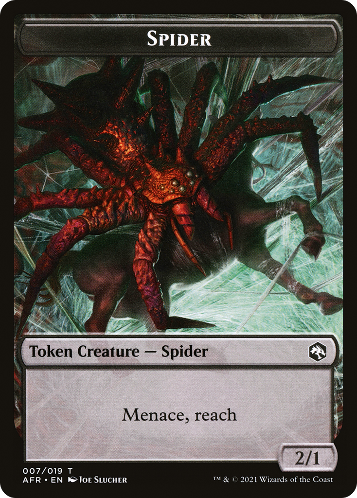 Magic: The Gathering - Spider Token - Adventures in the Forgotten Realms Tokens