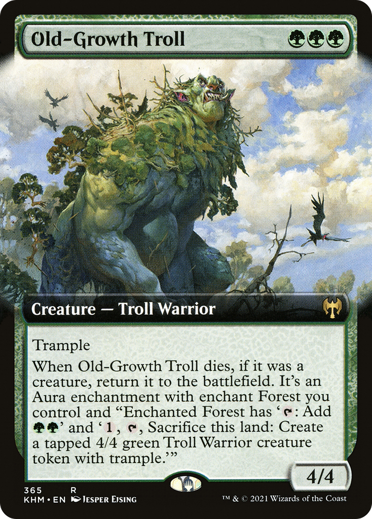 Magic: The Gathering - Old-Growth Troll Foil - Kaldheim