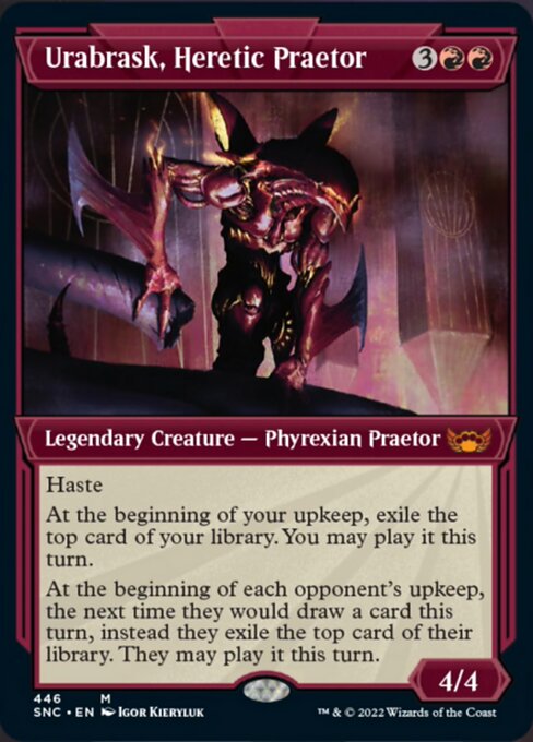 Magic the Gathering - Urabrask, Heretic Praetor Foil - Streets of New Capenna