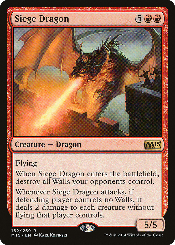 Magic: The Gathering - Siege Dragon - Magic 2015