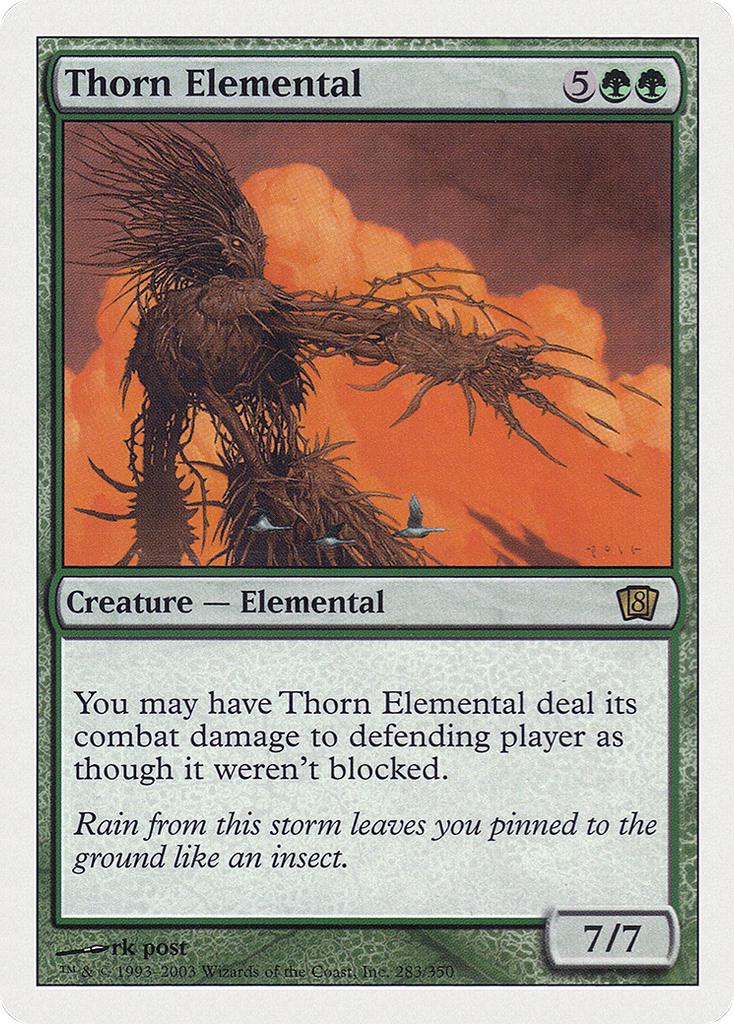Magic: The Gathering - Thorn Elemental - Eighth Edition