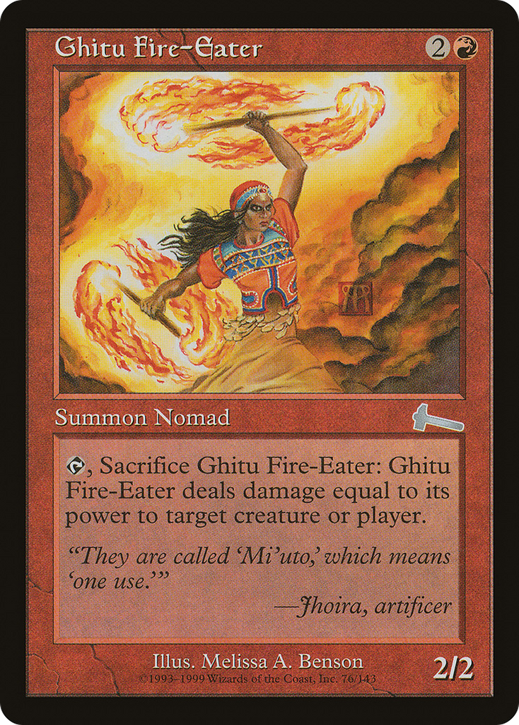 Magic: The Gathering - Ghitu Fire-Eater - Urza's Legacy