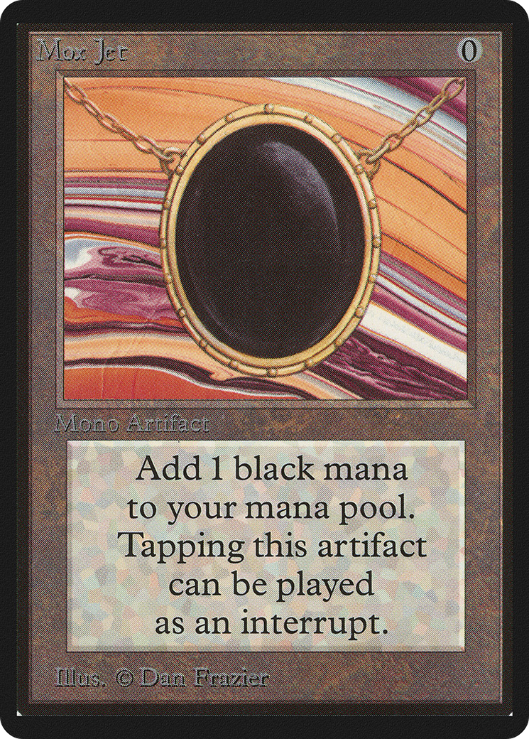 Magic: The Gathering - Mox Jet - Limited Edition Beta