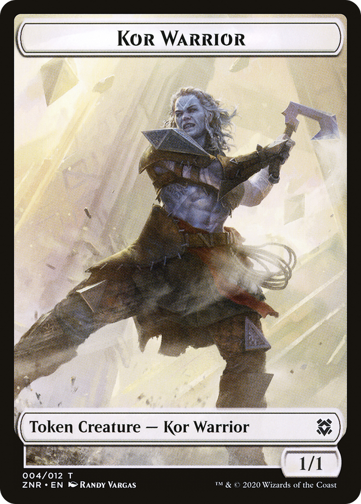 Magic: The Gathering - Kor Warrior Token - Zendikar Rising Tokens