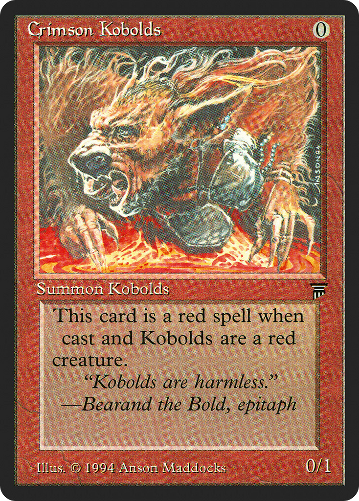 Magic: The Gathering - Crimson Kobolds - Legends