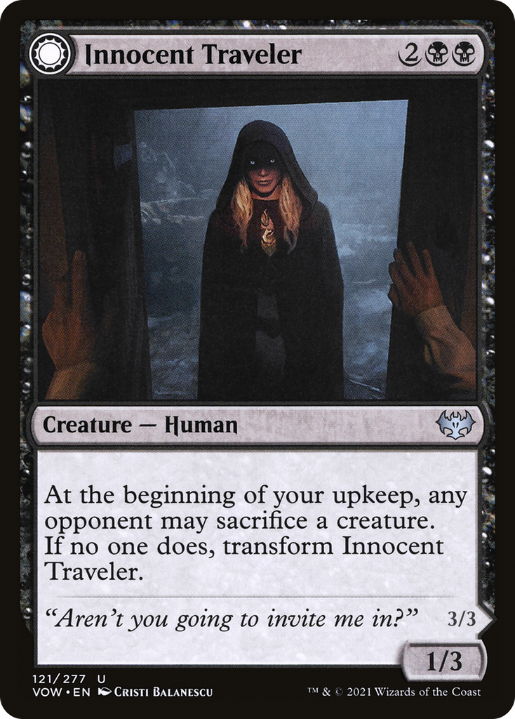 Magic: The Gathering - Innocent Traveler // Malicious Invader - Innistrad: Crimson Vow