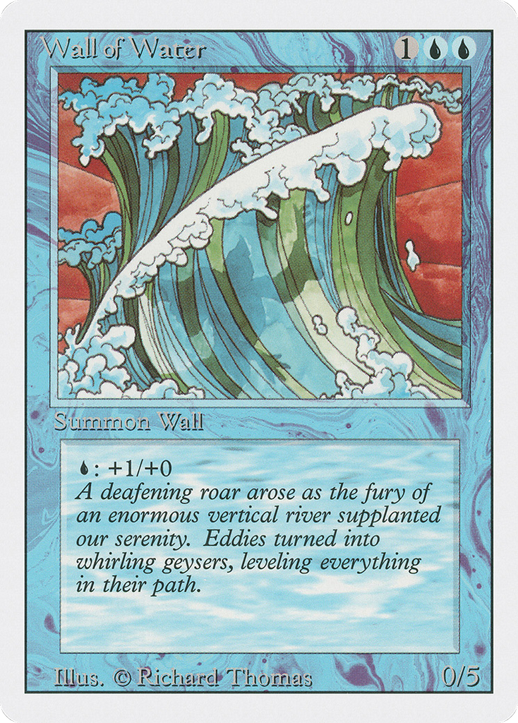 Magic: The Gathering - Wall of Water - Revised Edition