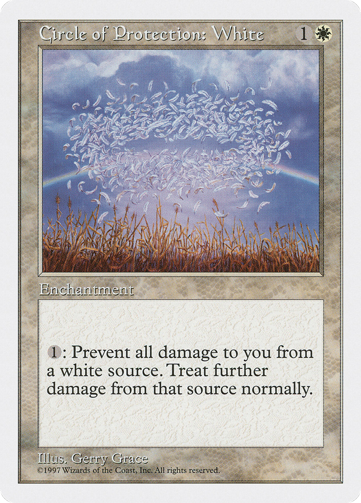 Magic: The Gathering - Circle of Protection: White - Fifth Edition