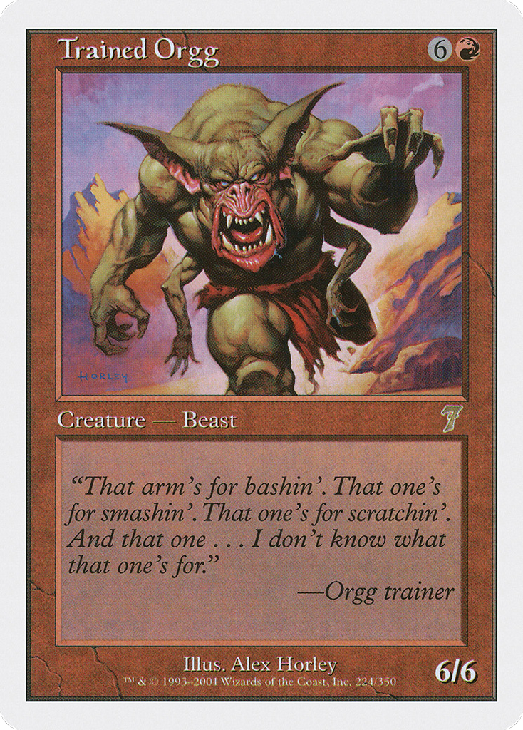 Magic: The Gathering - Trained Orgg - Seventh Edition