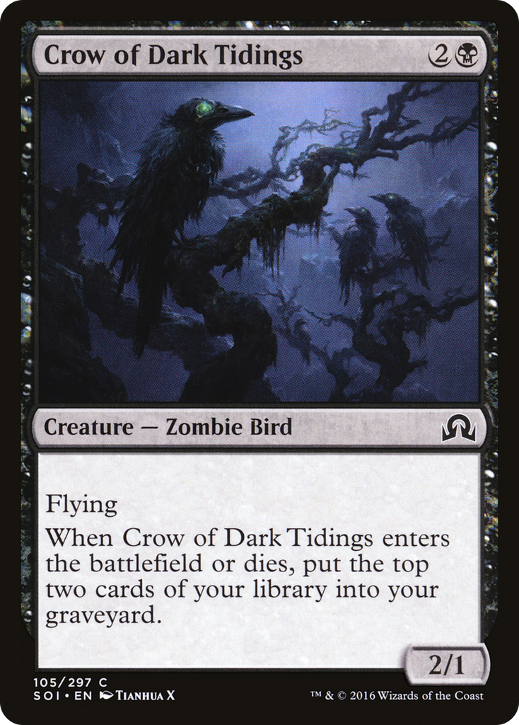 Magic: The Gathering - Crow of Dark Tidings - Shadows over Innistrad