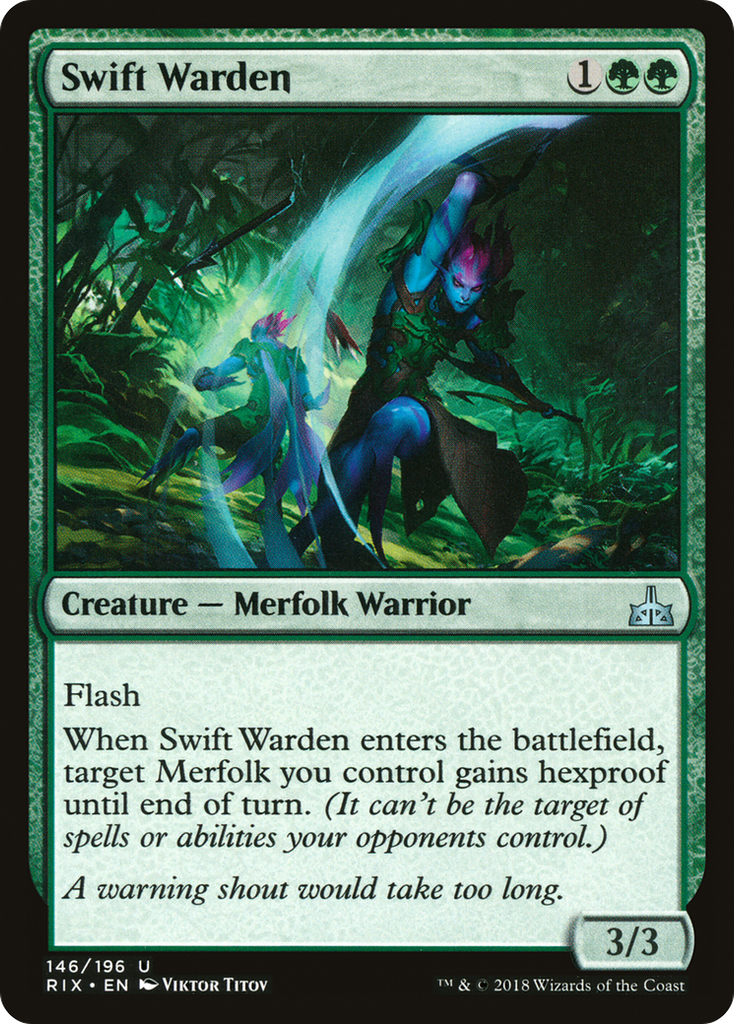 Magic: The Gathering - Swift Warden - Rivals of Ixalan