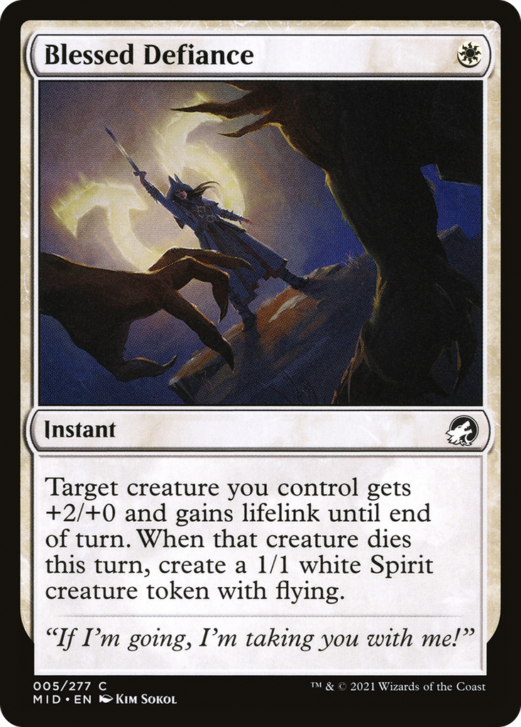 Magic: The Gathering - Blessed Defiance - Innistrad: Midnight Hunt