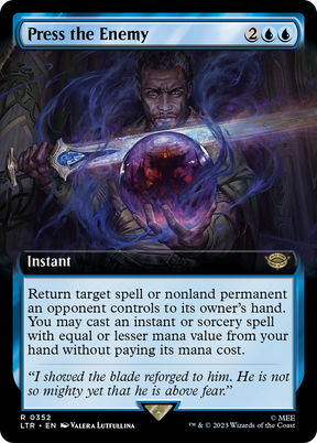 Magic: The Gathering - Press the Enemy Foil - The Lord of the Rings: Tales of Middle-earth