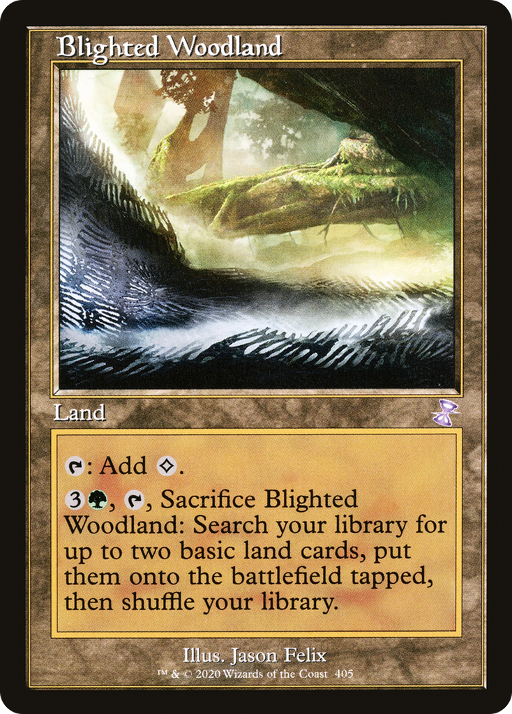 Magic: The Gathering - Blighted Woodland - Time Spiral Remastered