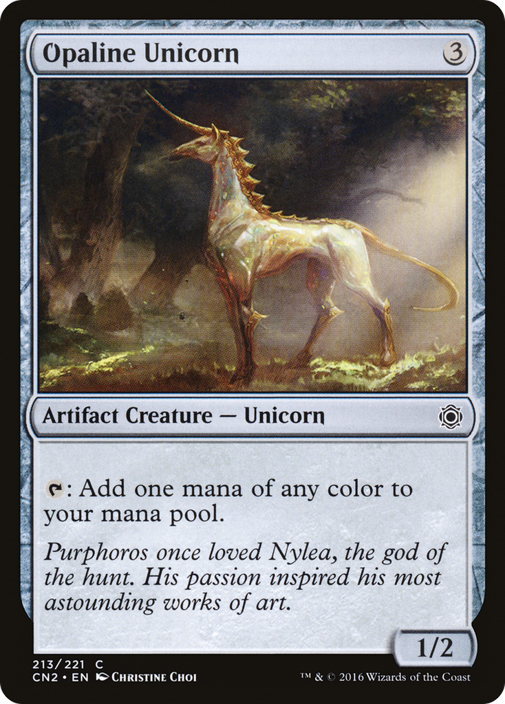 Magic: The Gathering - Opaline Unicorn - Conspiracy: Take the Crown