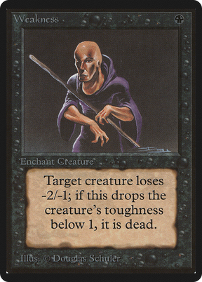 Magic: The Gathering - Weakness - Limited Edition Beta