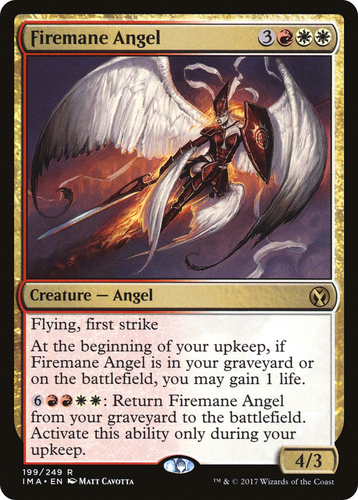 Magic: The Gathering - Firemane Angel - Iconic Masters