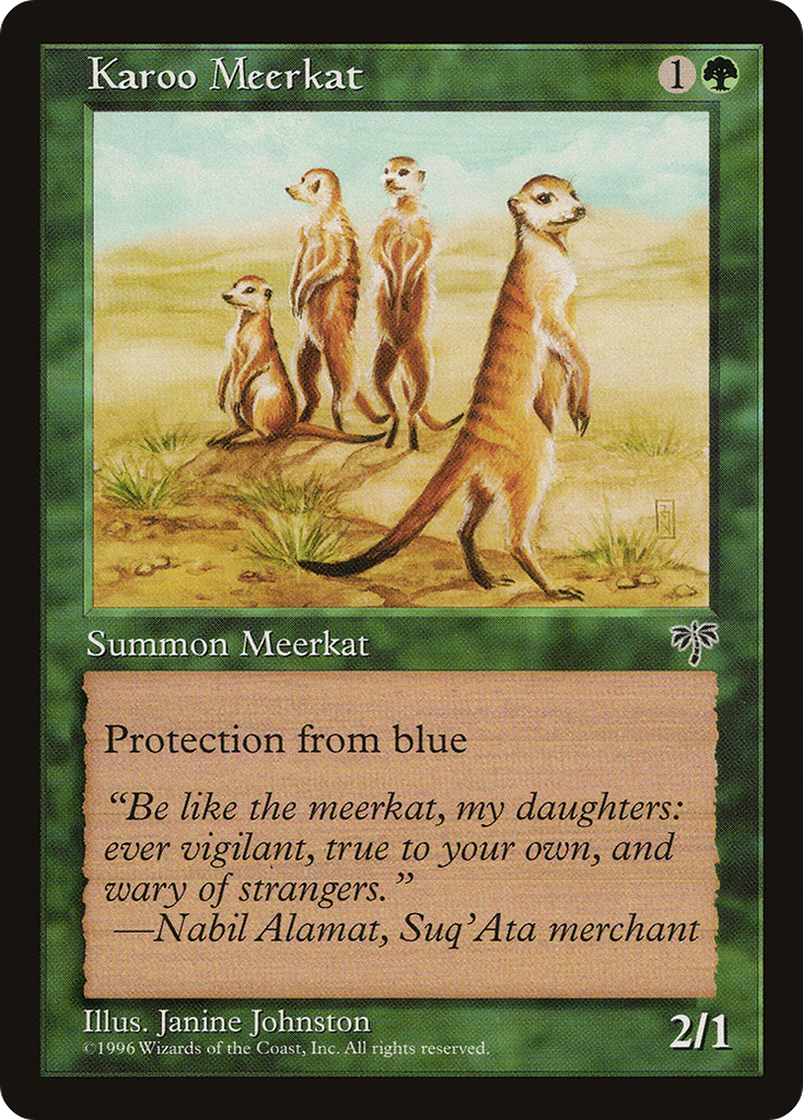 Magic: The Gathering - Karoo Meerkat - Mirage