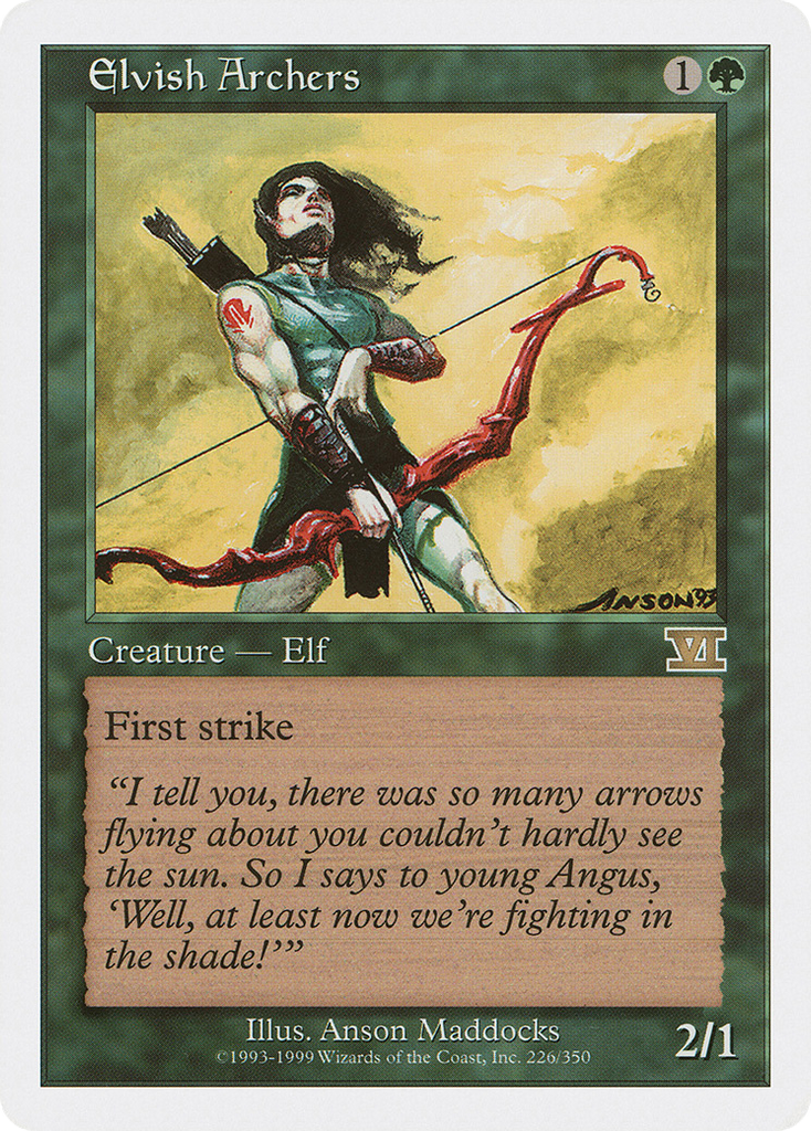 Magic: The Gathering - Elvish Archers - Classic Sixth Edition