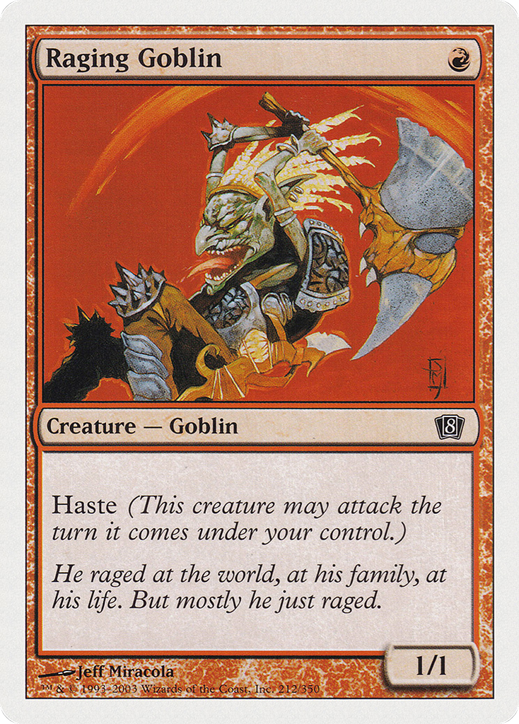 Magic: The Gathering - Raging Goblin - Eighth Edition