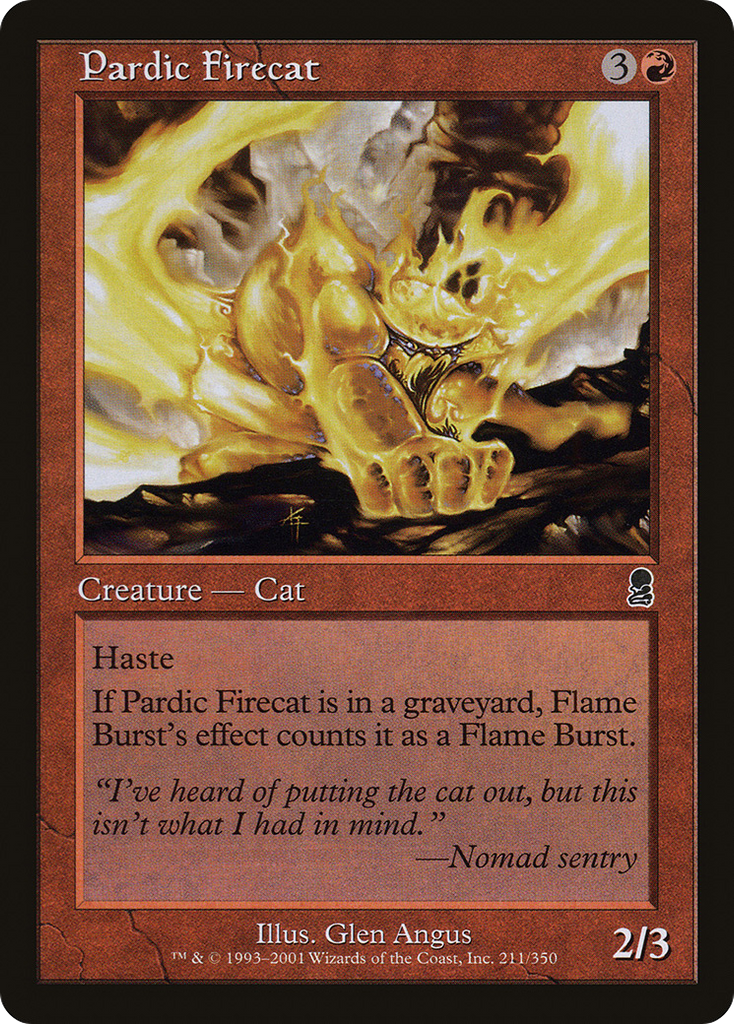 Magic: The Gathering - Pardic Firecat - Odyssey