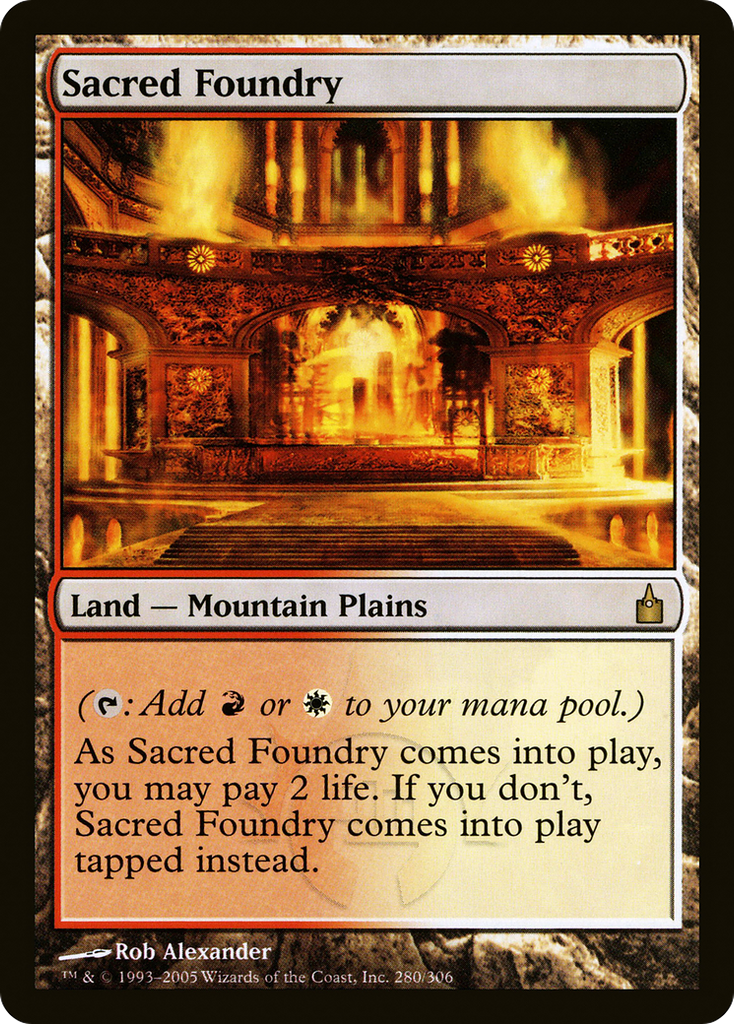 Magic: The Gathering - Sacred Foundry - Ravnica: City of Guilds