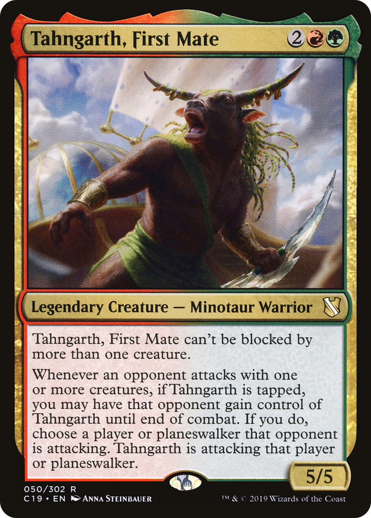 Magic: The Gathering - Tahngarth, First Mate - Commander 2019