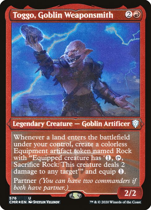 Magic the Gathering - Toggo, Goblin Weaponsmith Foil - Commander Legends