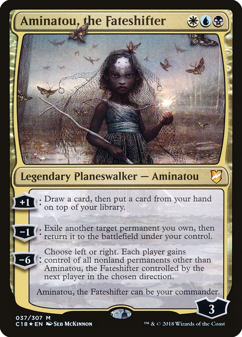 Magic the Gathering - Aminatou, the Fateshifter Foil - Commander 2018