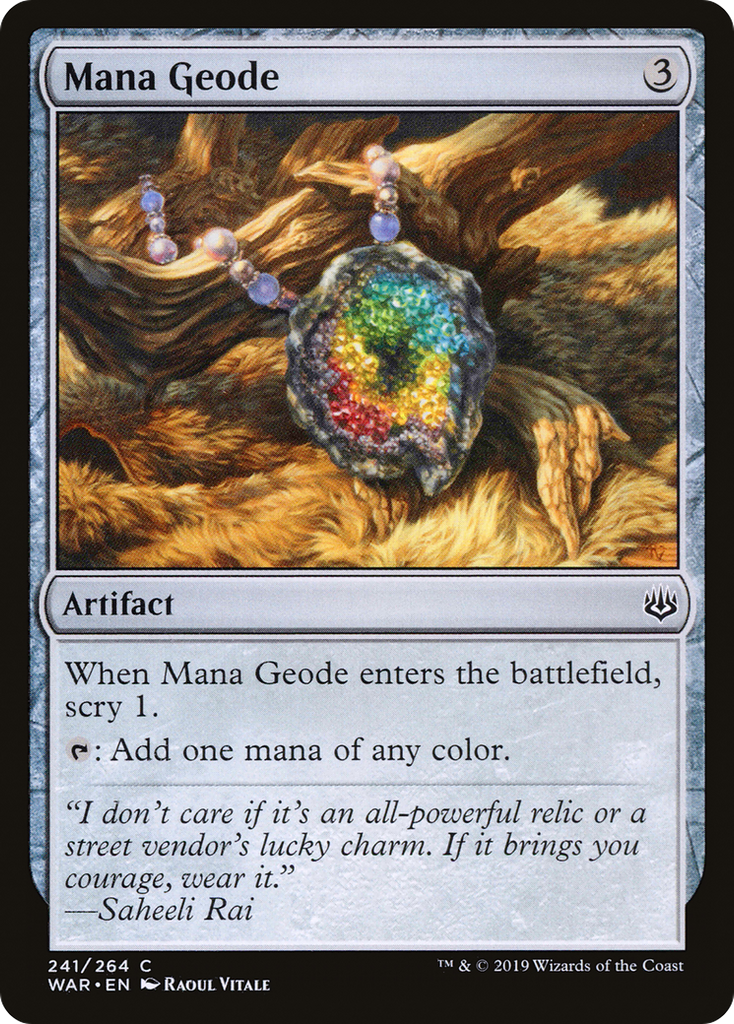 Magic: The Gathering - Mana Geode - War of the Spark
