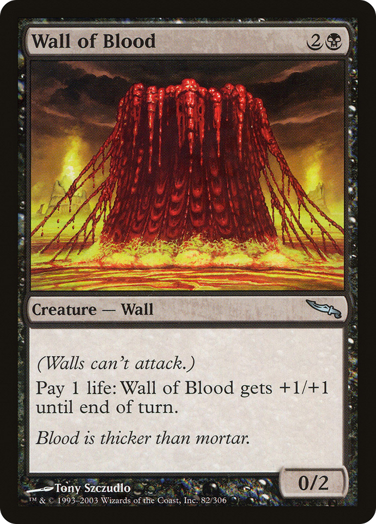Magic: The Gathering - Wall of Blood - Mirrodin