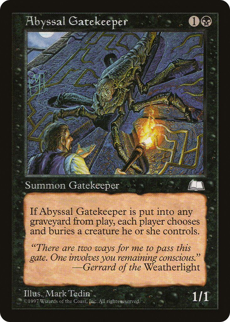 Magic: The Gathering - Abyssal Gatekeeper - Weatherlight