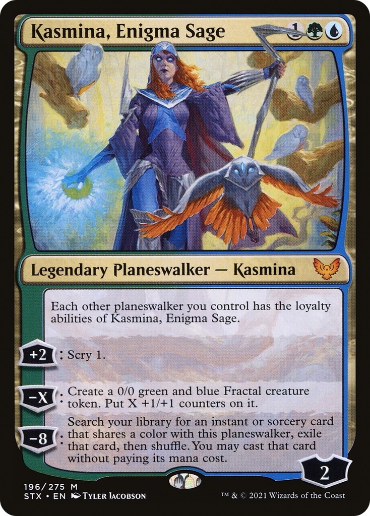 Magic: The Gathering - Kasmina, Enigma Sage Foil - Strixhaven: School of Mages