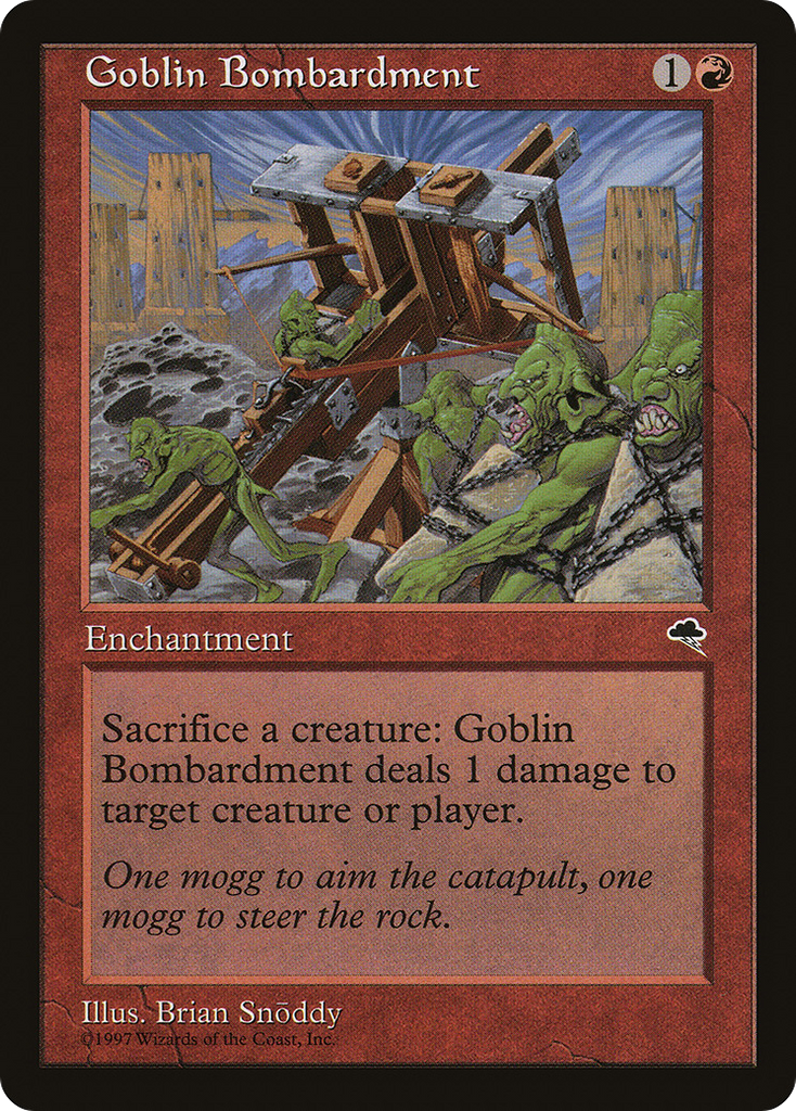 Magic: The Gathering - Goblin Bombardment - Tempest