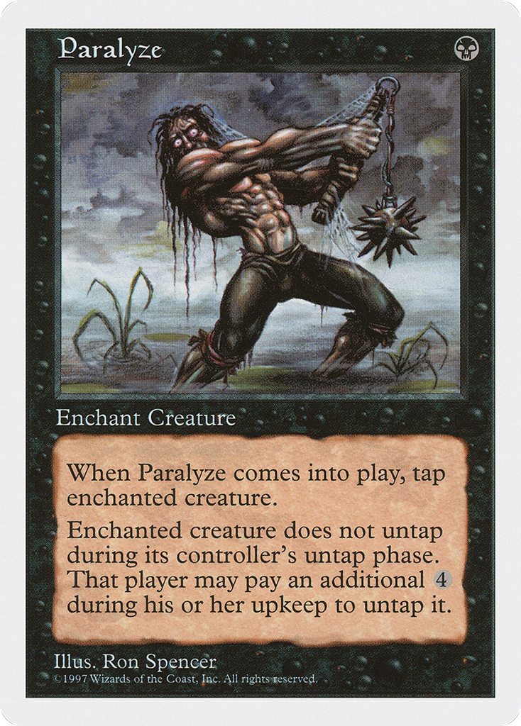 Magic: The Gathering - Paralyze - Fifth Edition